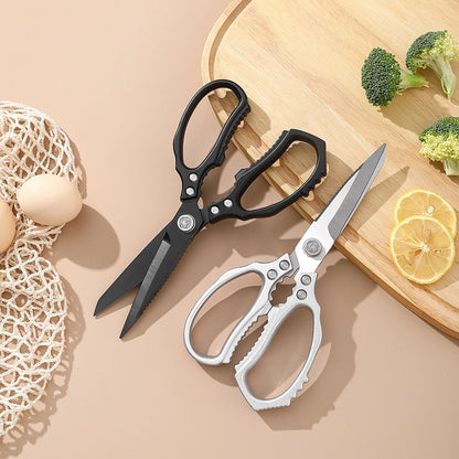 Aluminum Alloy Handle Heavy Duty Multi-Functional Eco-Friendly Kitchen Scissors 3.5mm Thick 9.5cm Blade Ultra Sharp Dishwasher
