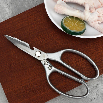 2Cr13 Stainless Steel Heavy Duty Sharp Multifunction Kitchen Scissors Powerful Chicken Bone Scissors
