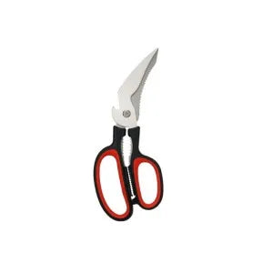 Heavy Duty Multi-Functional Stainless Steel Kitchen Scissors Meat & Vegetable Cutter with Bottle Opener Plastic Handle