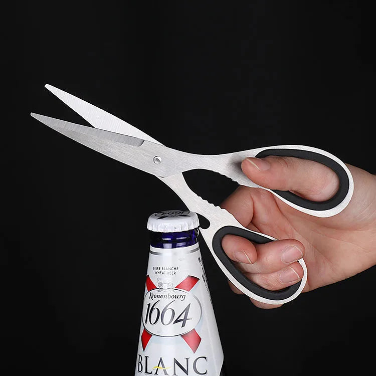Premium Heavy-Duty Kitchen Scissors Multi-Purpose DIY Grade Stainless Steel Blades Dishwasher Safe Plastic Handle for Shearing