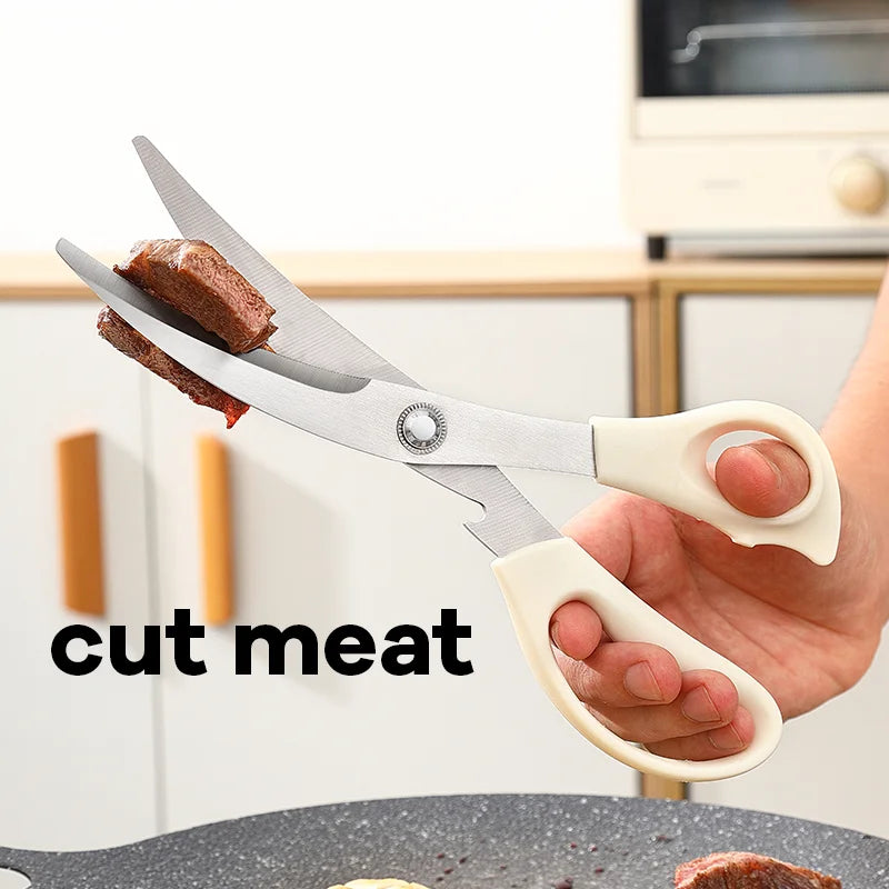 Heavy Duty Stainless Steel Kitchen Scissors Barbecue Cutter Knife Clever Chicken Bone Fish Scissor Cut Kitchen Shears