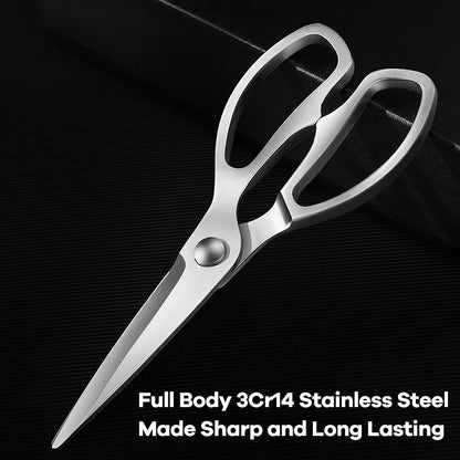 Premium 3cr14 Stainless Steel Kitchen Scissors Super Sharp Multipurpose Poultry Scissors
