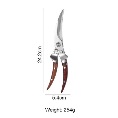 Powerful Chicken Bone Poultry Scissors High Quality 3Cr13 Stainless Steel Kitchen Food Shears Heavy Duty