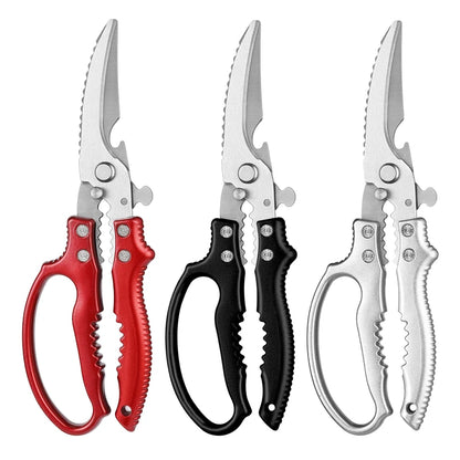 Factory Outlet Sharp Poultry Meat Cutting Kitchen Scissors 3Cr13 Stainless Steel Chicken Bone Scissors