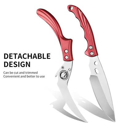Multifunction Heavy Duty 3Cr13 Stainless Steel Eco-Friendly Ultra Sharp Poultry Seafood Kitchen Shears Aluminum Alloy Handle