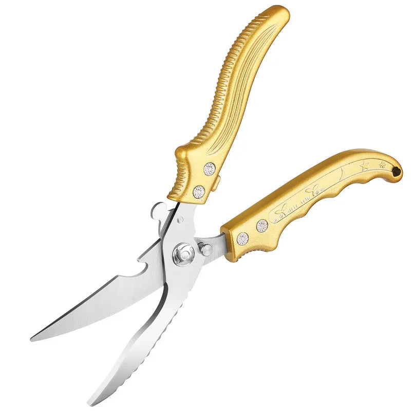 Heavy-Duty Stainless Steel Kitchen Scissors Durable and Multifunctional Extremely Sharp for Cutting Chicken Bones and Meat