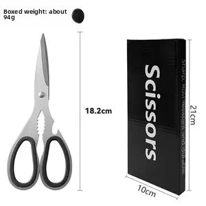 Premium Heavy-Duty Kitchen Scissors Multi-Purpose DIY Grade Stainless Steel Blades Dishwasher Safe Plastic Handle for Shearing
