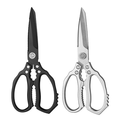 Aluminum Alloy Handle Heavy Duty Multi-Functional Eco-Friendly Kitchen Scissors 3.5mm Thick 9.5cm Blade Ultra Sharp Dishwasher