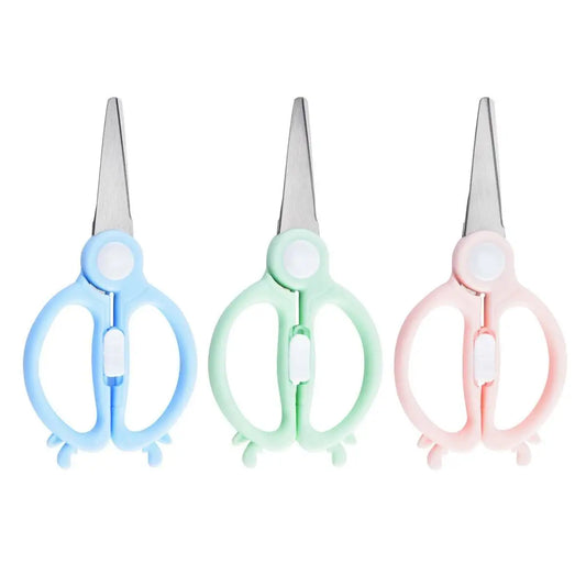 High Quality Heavy Duty Children's Complementary Food Kitchen Scissors Ultra Sharp Eco-Friendly Plastic Handle for Cutting