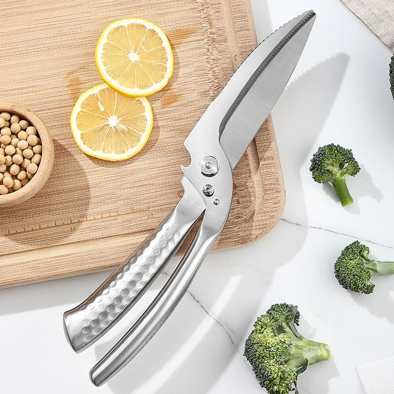 Detachable All Stainless Steel Kitchen Poultry Scissors Universal for Cutting Chicken Meat and Bones