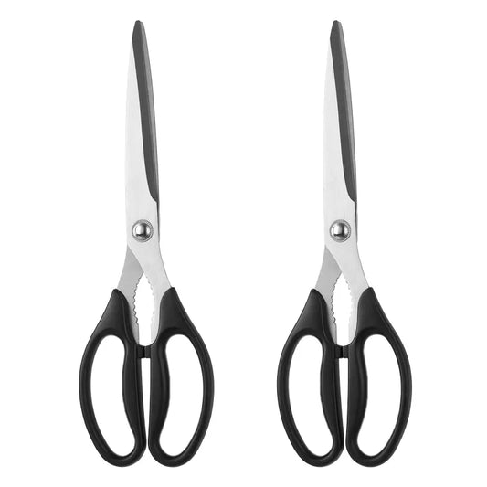 Stainless Steel Heavy Duty Household Kitchen Shears Multi-Functional Chicken Scissors Plastic+TPR Handle Ultra Sharp Dishwasher