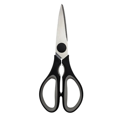 Heavy-Duty Multifunctional Stainless Steel Kitchen Scissors Disassemblable with Comfortable Plastic Handle for Home Use