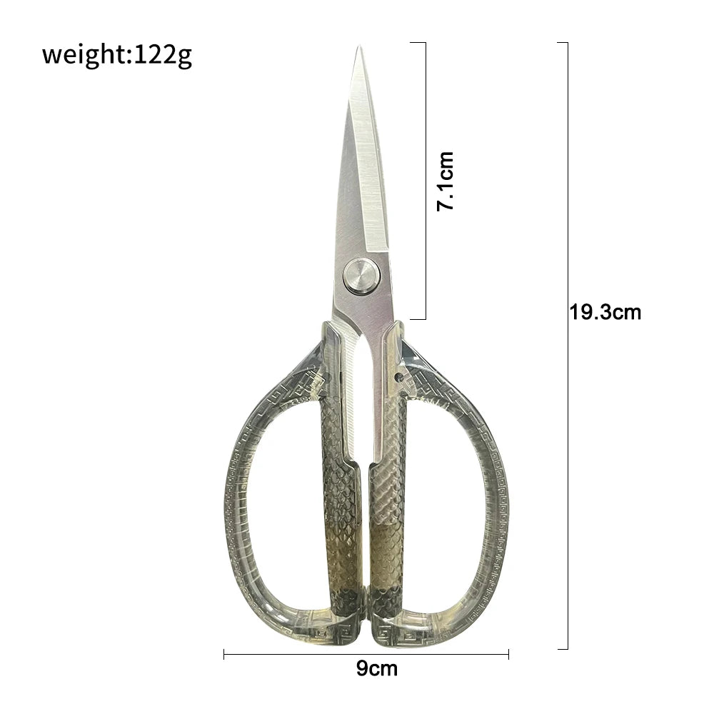 Multi-Purpose Heavy Duty 3Cr14 Stainless Steel Acrylic Handles Household Poultry Scissors Professional Kitchen Shears