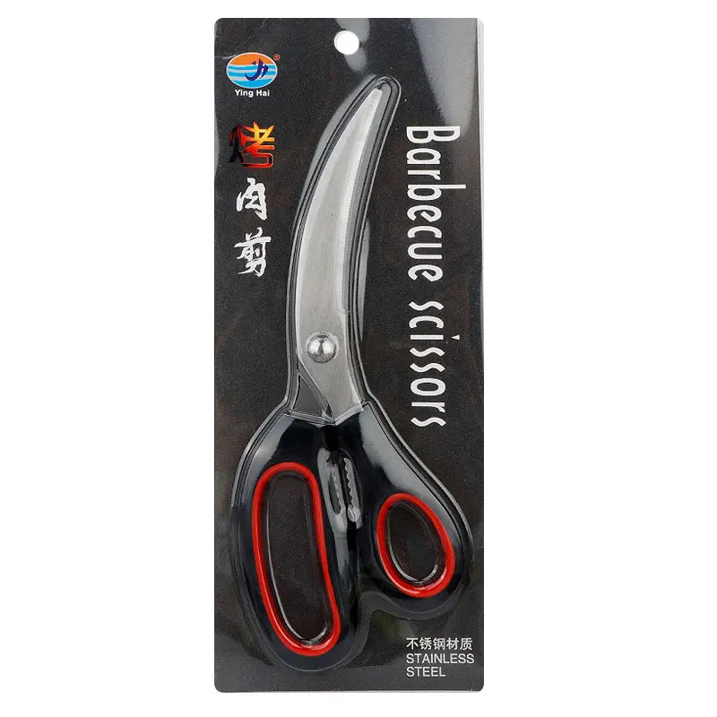 Portable Eco-Friendly Ultra Sharp Stainless Steel Meat Scissors Heavy Duty Dishwasher Safe South Korea Style for Kitchen Food