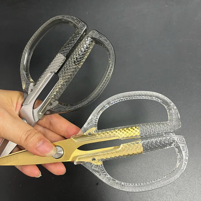 Multi-Purpose Heavy Duty 3Cr14 Stainless Steel Acrylic Handles Household Poultry Scissors Professional Kitchen Shears