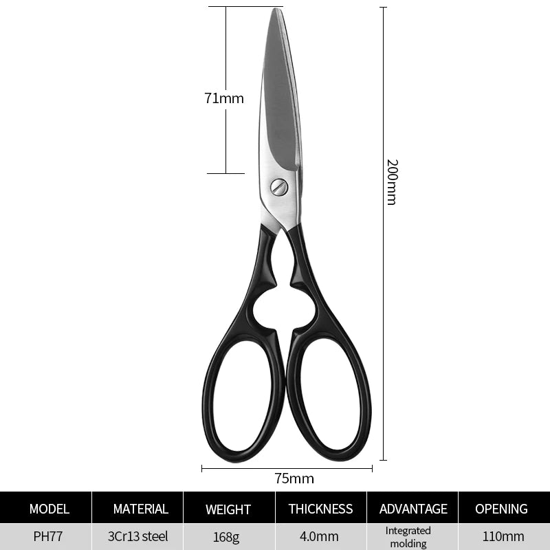 Heavy Duty Stainless Steel Multifunctional Kitchen Cooking Scissors-Premium Food Shears Ultra Sharp Blades Eco-Friendly