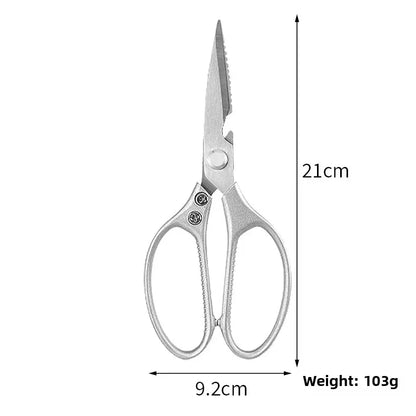 High Quality Industrial Grade Stainless Steel Kitchen Scissors Multifunctional Heavy-Duty Shear Seafood Household DIY Ultra