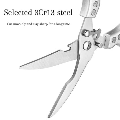 Heavy Duty 3Cr13 Stainless Steel Multifunctional Kitchen Scissors & Poultry Shears Ultra Sharp