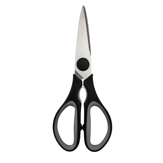Heavy-Duty Multifunctional Stainless Steel Kitchen Scissors Disassemblable with Comfortable Plastic Handle for Home Use
