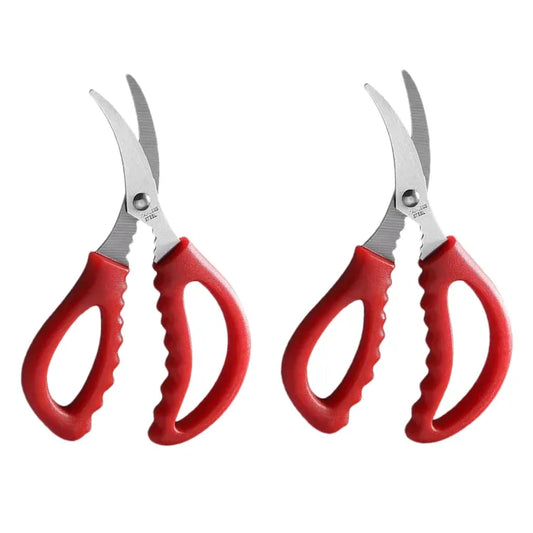 2Cr13 Stainless Steel Household Kitchen Seafood Scissors Heavy Duty Multifunctional Shrimp Cutting Shears