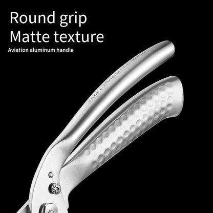 Factory Outlet Eco-Friendly Stainless Steel Heavy Duty Ultra Sharp 4MM Thickness 2-In-1 Professional Kitchen Shears Scissors