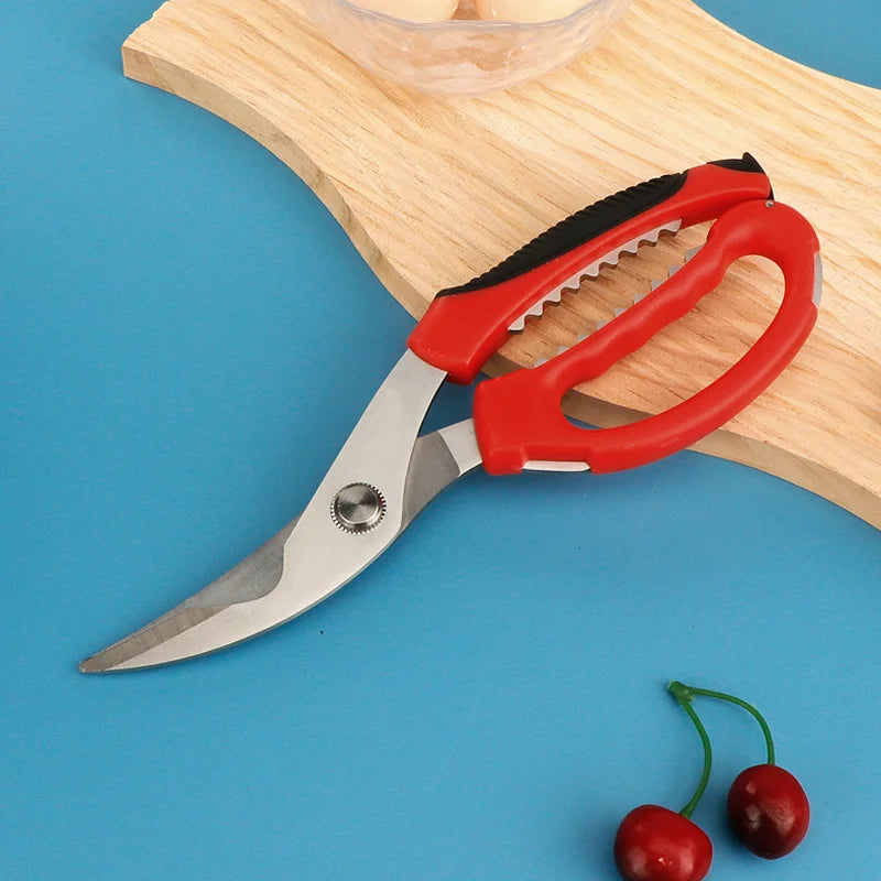 Stainless Steel Chicken Bone Scissors Heavy-Duty Kitchen Multi-Functional Poultry Food Cutting Shears