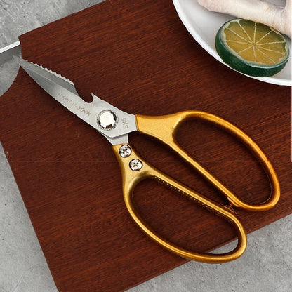 2Cr13 Stainless Steel Heavy Duty Sharp Multifunction Kitchen Scissors Powerful Chicken Bone Scissors