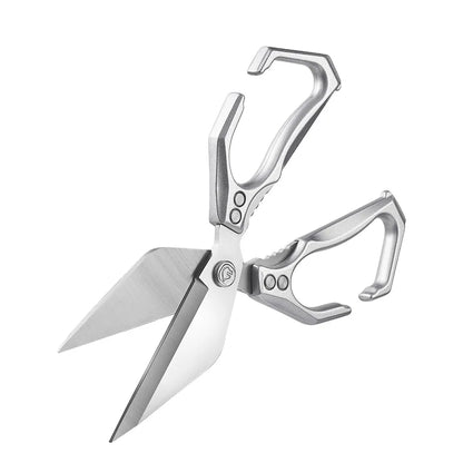 Multi-Purpose Heavy Duty 3Cr14 Stainless Steel Kitchen Utility Scissors with Aluminum Alloy Handles for Meat and Chicken Cutting
