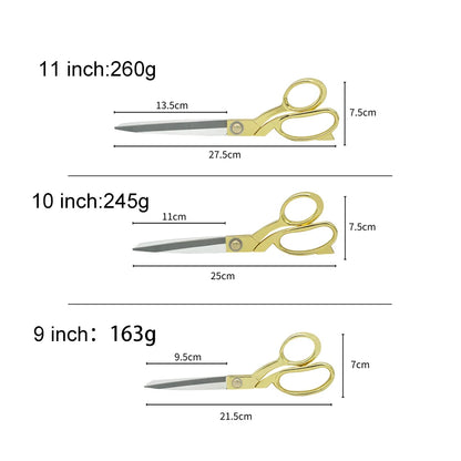 High Quality Professional Stainless Steel Sewing Tailor Scissors Fabric Cutting DIY Scissors