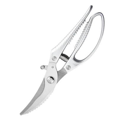 Heavy Duty Stainless Steel Blade Kitchen Scissors Multi-Purpose Aluminum Alloy Essential for Chicken Bone Fish Cutting Household