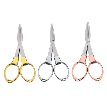 Household DIY Tailor Scissors PINSHUN PH52 2Cr13 Stainless Steel Folding Pocket Scissors Partially Serrated Edge Shears