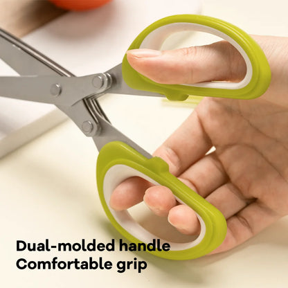 High Quality 7 Inch Kitchen Scissors Multi-Layered for Washing Comb Paper Cutting Kitchen Cutter Salad Veggie Scissors