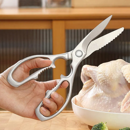 Heavy Duty 3Cr13 Stainless Steel Multi-Purpose Kitchen Scissors Poultry Chicken Bone Shears