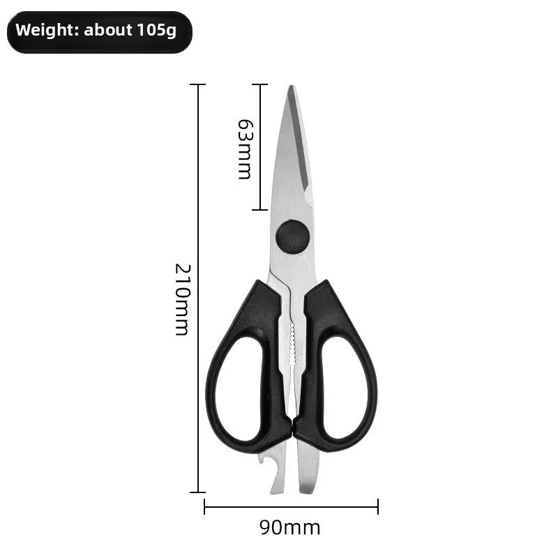 Heavy Duty Detachable Stainless Steel Poultry Shears Kitchen Use PP Handle Scissors