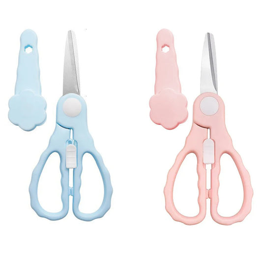 Portable Heavy Duty Eco-Friendly Stainless Steel Kitchen Shear Baby Toddler Food Scissors with ABS Handle