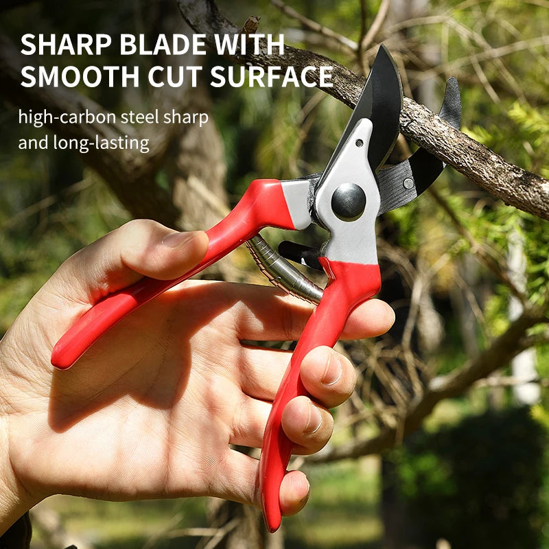 Industrial Grade Manual Pruning Shears Stainless Steel Garden Tools for Pruning Fruit Trees Branch Secateurs & Scissors