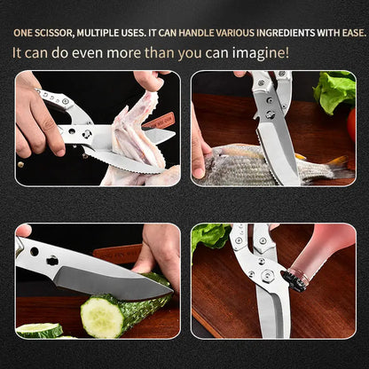 Direct Sale 3CR13 Stainless Steel Heavy Duty Poultry Shears Aluminum Handles Ultra Sharp Eco-Friendly Dishwasher Safe Kitchen