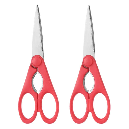 High Quality Heavy Duty 2Cr13 Stainless Steel Eco-Friendly Meat Scissors Kitchen Chicken Shears with Plastic Handle