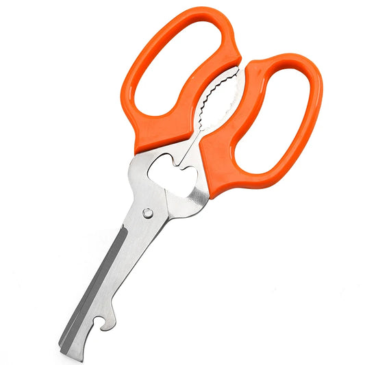 Detachable Heavy-Duty Stainless Steel Kitchen Scissors Multi-Functional Industrial & DIY with Plastic Handle