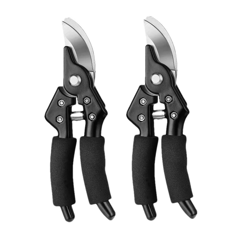 Garden Hand Tools 3Cr13 Stainless Steel DIY Industrial Grade Bypass Pruning Shears with Anti-Slip Grip