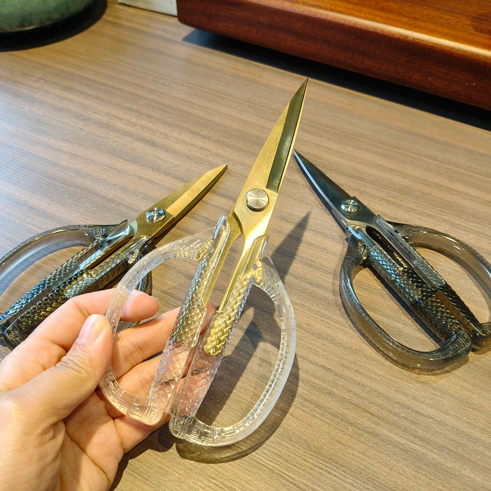 Multi-Purpose Heavy Duty 3Cr14 Stainless Steel Acrylic Handles Household Poultry Scissors Professional Kitchen Shears