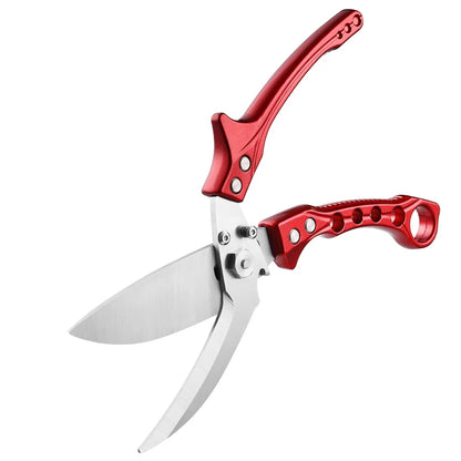 Heavy Duty 3Cr14 Stainless Steel Kitchen Shears Multi-Functional Chicken Poultry Shear with Aluminum Alloy Handle