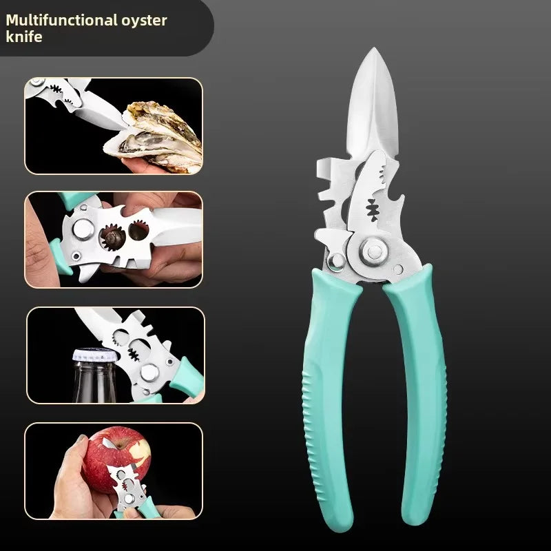 High Quality Customizable Green Kitchen Scissors 3CR13 Stainless Steel 4-Inch Blade Heavy Duty Eco-Friendly Dishwasher Plastic