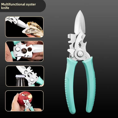 High Quality Customizable Green Kitchen Scissors 3CR13 Stainless Steel 4-Inch Blade Heavy Duty Eco-Friendly Dishwasher Plastic