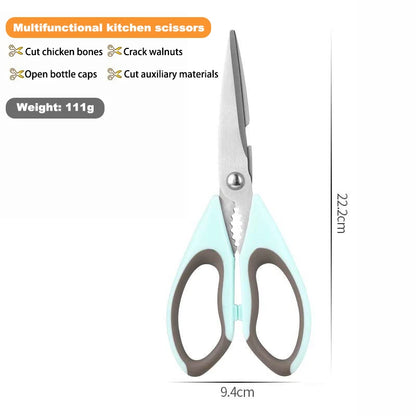 Premium Ultra-Sharp Multi-Function Heavy Duty Eco-Friendly Kitchen Scissors Stainless Steel Blades Plastic Dishwasher Safe